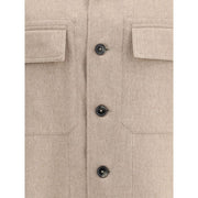 ZEGNA Beige Cashmere Coat
