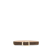 Khaite Brown Calf Leather Bos Taurus Regular Belt