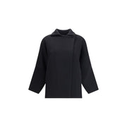 Ella Black Merino Wool Coat