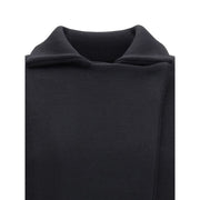 Ella Black Merino Wool Coat