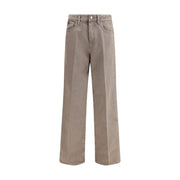 Jacob Cohen Brown Cotton Relaxed Fit Jeans