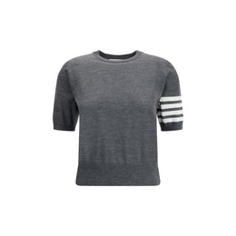 Thom Browne Gray Fleece Wool T-Shirt