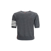 Thom Browne Gray Fleece Wool T-Shirt