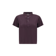 Margiela Purple Viscose Polo Shirt