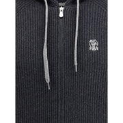 Brunello Cucinelli Black Cashmere Hoodie