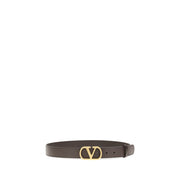 Valentino Garavani Brown Calf Leather Bos Taurus Regular Belt