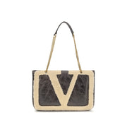 Valentino Garavani Black Lamb Ovis Aries Aries Shoulder Bag