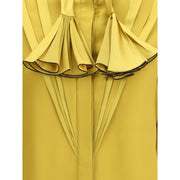 Valentino Yellow Silk Blouse