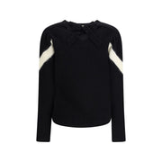 Valentino Black Fleece Wool Sweatshirt