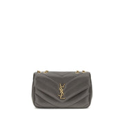 Saint Laurent Gray Lamb Ovis Aries Aries Shoulder Bag