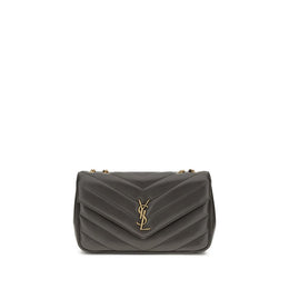 Saint Laurent Gray Calf Leather Bos Taurus Shoulder Bag