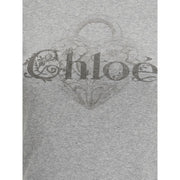 Chloé Gray Cotton T-Shirt