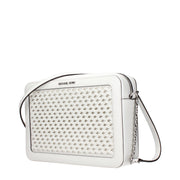 Michael Kors White Leather Crossbody Bag