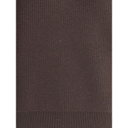 Saint Laurent Brown Lamb Leather Sweatshirt