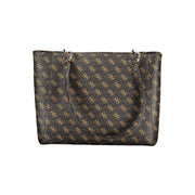 Guess Jeans Brown Polyethylene Handbag