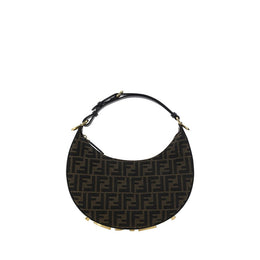 Fendi Brown Fabric Shoulder Bag
