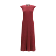 SA SU PHI Bordeaux Cashmere Casual Dress