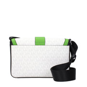 Michael Kors White Fabric Crossbody Bag