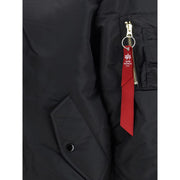 ALPHA INDUSTRIES Black Nylon Bomber