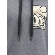 Moncler Grenoble Gray Cotton Sweatshirt