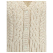 Moncler Cream Alpaca Vicugna Pacos Cardigan