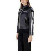 Blauer Black Polyamide Biker Jacket