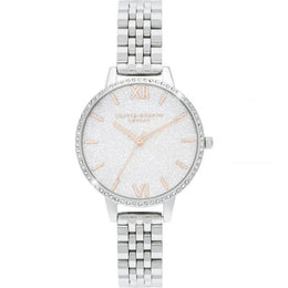 Olivia Burton Silver Stainless Steel Dress Watch