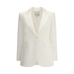 SA SU PHI White Silk Blazer