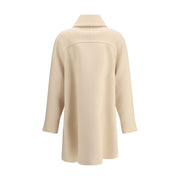 Valentino Cream Fleece Wool Coat
