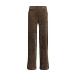 Avenue Montaigne Brown Cotton Casual Pants