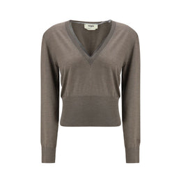 Fendi Brown Cashmere Cashmere Sweater