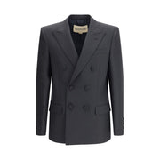 Valentino Black Polyester Coat