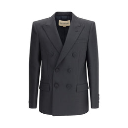 Valentino Black Polyester Coat