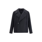 Lemaire Black Wool Coat
