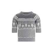 Ermanno Scervino Gray Cashmere Sweatshirt