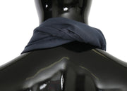 Dolce & Gabbana Modal Navy Blue Neck Wrap Men Shawl Scarf