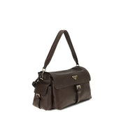 Prada Brown Recycled Polyamide Shoulder Bag