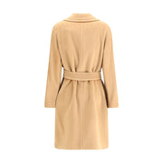 Max Mara Beige Fleece Wool Coat