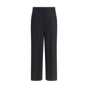 Max Mara Black Fleece Wool Casual Pants