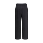 Max Mara Black Fleece Wool Casual Pants
