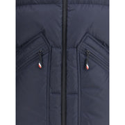 Moncler Grenoble Blue Polyester Full-Length Jacket