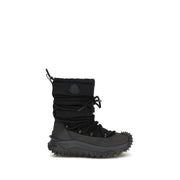 Moncler Black Polyamide Lace-Up Boots