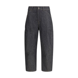 Lemaire Blue Cotton Straight-Leg Jeans