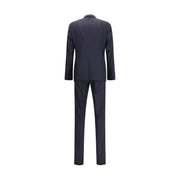 Prada Blue Fleece Wool Two-Piece Suit