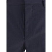 Prada Blue Fleece Wool Two-Piece Suit