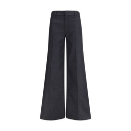 Darkpark Black Polyester Flared Pants