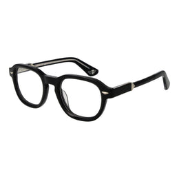 Police Black Cellulose Acetate Glasses (Frames)