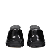 Jimmy Choo Black Leather Platform Sandals