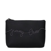 Jimmy Choo Black Satin Clutch Bag