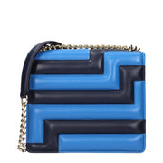 Jimmy Choo Blue Leather Shoulder Bag